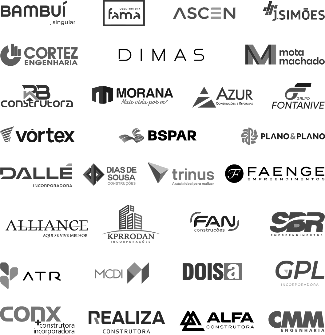 Construtoras e incorporadoras clientes Agilean